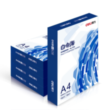 得力（deli）白令海A4打印纸 70g500张*5包一箱 双面复印纸 入选纸类金榜 整箱2500张 7753【经济热销】