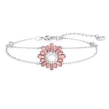 施华洛世奇（SWAROVSKI）  IDYLLIA E FLORERE 手链女生日礼物女 粉红色 5642968