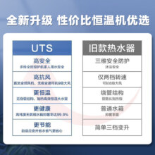 海尔(Haier)12升燃气热水器天然气 JSQ22-12UTS(12T) 水气双调变频恒温 ECO节能 安防