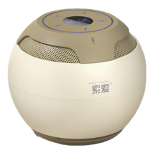 百亿补贴、PLUS会员：（soaiy）索爱 S35Ultra小度智能蓝牙音箱白噪音自然情景音响AI语音控制迷你便携 油彩白