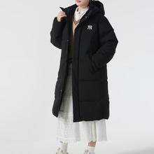 京东PLUS：MLB 男女连帽加厚时尚经典长款羽绒服外套3ADJB1846