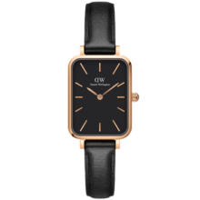 丹尼尔惠灵顿（DanielWellington）DW小方表手表女表黑色皮带简约黑盘欧美腕表新年礼物DW00100435