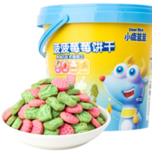 DeerBlue小鹿蓝蓝儿童零食菠菜草莓卡通饼干108g