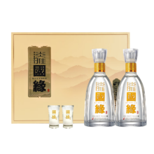 京东 百亿补贴:今世缘 淡雅国缘 浓香型白酒 42度 500ml*2瓶 礼盒装 年货