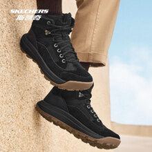 20点开始：Skechers 斯凯奇 2024年秋冬季新款男士运动鞋回弹保暖舒适户外鞋男