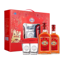 劲牌劲酒600ml礼盒 35度 内置酒杯 中国红礼盒 送礼 35%vol 600mL 2瓶 1盒（2支/盒）