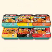 白象 大辣娇拌面 3口味6盒 经典2+葱油2+小龙虾2