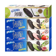 奥利奥 新品薄脆夹心饼干95g*3盒