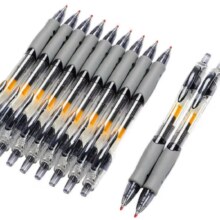 按动中性笔 速干碳素0.5mm 黑色 2支