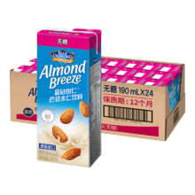 每日 蓝钻怡仁 巴旦木杏仁奶 无糖190ml*24