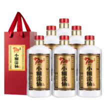 PLUS 会员:小糊涂仙 20周年720金装版(裸瓶装)浓香型白酒52度500ml*6瓶 整箱装