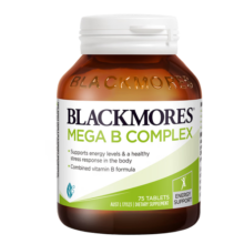 澳佳宝Blackmores 复合维生素b族 含生物素 75粒 8大B族焕能 澳洲进口