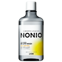 狮王（Lion）NONIO漱口水600ml温和薄荷味去口气持久清洁清新口气