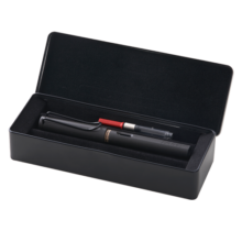 凌美(LAMY)钢笔 safari狩猎系列 含吸墨器+墨胆+笔套 金属小礼盒 磨砂黑EF尖 德国进口 送礼礼物
