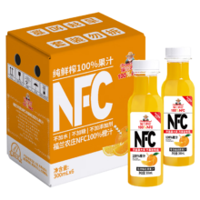 需首购：福兰农庄 NFC100%橙汁 300mL*6瓶 *2件