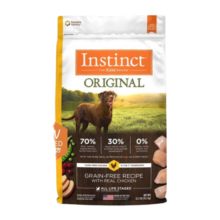 INSTINCT进口百利狗粮无谷鸡全犬粮金毛拉布拉多10.2kg