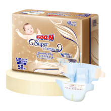 大王（GOO.N）自在之息纸尿裤 NB58片(5kg以下)尿不湿婴儿 柔透贴身