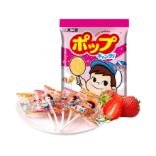 需首购、PLUS会员：不二家 草莓牛奶味+芒果牛奶味棒棒糖 46g*8支