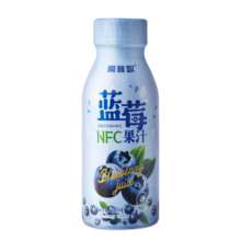 果臻叹 蓝莓复合果蔬汁NFC饮料 0脂肪0添加 280ml*2瓶