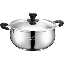 限移动端：MAXCOOK 美厨 YC-24 304不锈钢汤锅 24cm