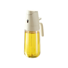 安扣 喷倒两用玻璃油壶 暖灰白 500ml
