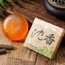 天然沉香精油手工皂 茶色 1盒