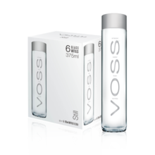 芙丝（VOSS）挪威进口饮用天然泉水(深层自流)375ml*6(玻璃瓶)礼盒装 年货送礼