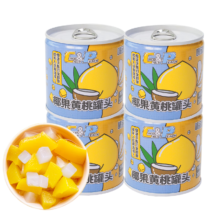 百亿补贴：味品堂 椰果黄桃罐头200g*4罐