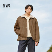 9日20点：senma 森马 仿麂皮外套 男加绒