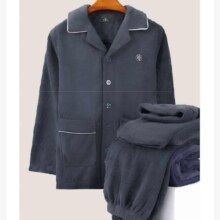 plus会员：七匹狼 男士法兰绒家居服套装