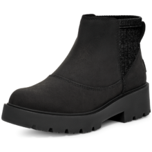UGG 女士纯色厚底粗跟切尔西短靴 1166758黑色