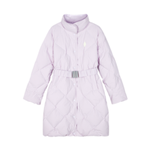 SKECHERS 斯凯奇 加厚可收腰版型羽绒服女长款 L423W146-0239