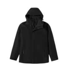 骆驼（CAMEL）冲锋衣男女情侣款外套三合一可拆卸防风防水户外服装 A1W218150，绛蓝，男 L