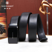 SHERIDAN 喜来登 专柜新款 商务休闲 加厚牛皮腰带 礼盒装