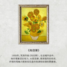 VAN GOGH梵高【送礼推荐】女士艺术防水石英表牛皮表带时尚休闲学生手表 向日葵Lady13Y