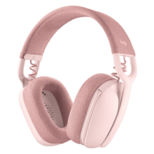 罗技（Logitech）Zone vibe 100蓝牙耳机音乐办公休闲耳机麦克风 粉色 (A00167)