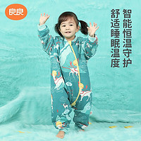 L-LIANG 良良 婴儿分腿睡袋 薄夹棉·敦煌绿