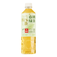 plus会员：统一 无糖春拂绿茶0糖0脂100%真茶萃取原味 500ml*15瓶