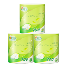 心相印 茶语系列 有芯卷纸 4层100g 2卷
