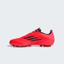plus:adidas F50 LEAGUE人造草皮2G/3G AG定制短钉足球鞋男女阿迪达斯 漩涡荧光红