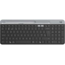 罗技（Logitech）时尚系列K580无线蓝牙键盘全尺寸轻薄安静舒适ipad手机平板笔记本电脑办公跨屏切换 K580 黑色