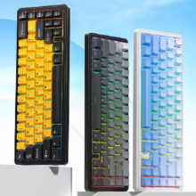 20点开始、新品发售：AULA狼蛛F65客制化三模连接有线蓝牙无线机械键盘 gasket结构全键热插拔