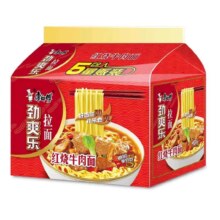 康师傅 方便面五连包红烧牛肉面 5包
