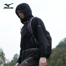 Mizuno 美津浓 户外三防冲锋棉服 黑色 A2CE3503