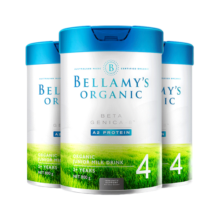 贝拉米（Bellamy）白金版 4段 儿童奶粉800g*3罐箱装 2岁+ 有机A2蛋白