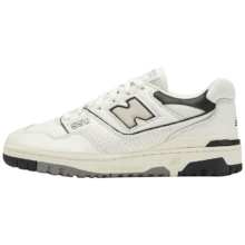 PLUS会员：NEW BALANCE  NB550 情侣款 复古低帮 休闲运动鞋 米色/黑色 BB550LWT