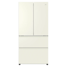 海尔（Haier）冰箱463升零嵌入式统帅出品零距离法式多门双开门四开门一级能效大容量超薄嵌入式小奶咖以旧换新 463L奶油风四面同色+阻氧干湿分储+智能WiFi