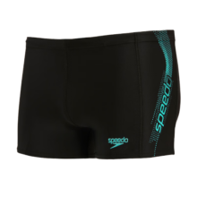 速比涛（Speedo）动感大标弹力速干不贴身抗氯平角泳裤男 809528A566 中灰蓝 34