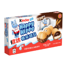88VIP、需福袋：Kinder 健达 开心河马牛奶榛子夹心巧克力 103g 5条