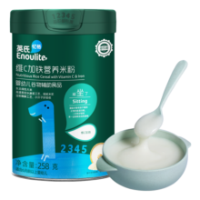 英氏（Engnice）婴幼儿高铁米粉维C加铁原味多乐能宝宝辅食营养米糊6个月258g
